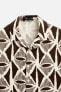 GEOMETRIC PRINT OVERSHIRT