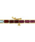 Браслет Macy's Gemstone Baguette Link 18k Gold-Silver. Разноцветный, 7 inches - фото #3