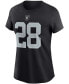 Women's Josh Jacobs Black Las Vegas Raiders Name Number T-shirt