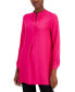 Фото #1 товара Women's Split-Neck Long-Sleeve Nehru Tunic