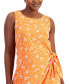 ფოტო #4 პროდუქტის Women's Printed Faux-Wrap Midi Dress