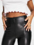 Фото #3 товара Abercrombie & Fitch classic faux leather legging in black