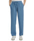 Фото #1 товара Women's Crepe Gauze Relaxed Straight-Leg Drawstring-Waist Pants