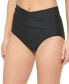 ფოტო #4 პროდუქტის Women's High-Waist Cross-Over Tummy-Control Bikini Bottoms