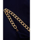 ფოტო #3 პროდუქტის Women's Chain Strap Wrap Dress