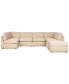 Фото #2 товара Catalie 7-Pc. Fabric Sectional, Created for Macy's