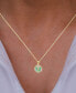 ფოტო #2 პროდუქტის Enamel Butterfly 18" Pendant Necklace in 14K Yellow Gold