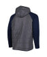 Фото #2 товара Men's Charcoal, Navy Notre Dame Fighting Irish Good On You Raglan Full-Zip Jacket