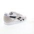 Reebok Classic Nylon Mens White Suede Lace Up Lifestyle Sneakers Shoes