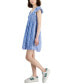 Фото #3 товара Juniors' Smocked Flutter-Sleeve Mini Dress