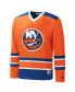 Men's Orange, Royal New York Islanders Cross Check Jersey V-Neck Long Sleeve T-shirt