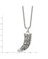 Фото #3 товара Chisel antiqued Polished Swirl Design Claw Pendant Rope Chain Necklace