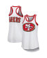 Фото #2 товара Women's White San Francisco 49ers Tater Tank Top