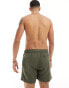 New Look core swim short in dark khaki