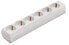 Bachmann 381.246K - Type F - Plastic - White - 6 AC outlet(s) - 230 V - 3680 W