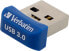 Verbatim Store 'n' Stay NANO - USB 3.0 Drive 64 GB - Blue - 64 GB - USB Type-A - 3.2 Gen 1 (3.1 Gen 1) - Cap - 3 g - Blue