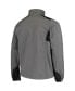 Men's Charcoal Los Angeles Chargers Circle Softshell Fleece Full-Zip Jacket