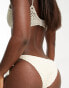 Фото #8 товара Rip Curl Oceans Together crochet tie side bikini bottom in cream