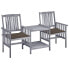 Фото #1 товара Набор садовой мебели Moselota Bistro Set K330 - серый, графитovyй 159 x 61 x 92 см (L x B x H)