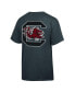 ფოტო #2 პროდუქტის Men's Charcoal Distressed South Carolina Gamecocks Vintage-Like Logo T-shirt