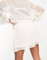 Фото #8 товара ASOS DESIGN co-ord sequin shorts in white