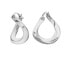Original silver earrings with diamonds Huggies DE792
