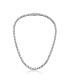 Фото #1 товара White Gold Plated Cubic Zirconia 3MM Tennis Necklace