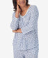 Фото #3 товара Women's 3/4 Sleeve Long Pant Pajama Set, 2 Piece