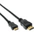 Фото #1 товара InLine HDMI mini Cable High Speed Type A male / C male gold plated 0.3m
