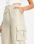 Rebellious Fashion cargo trousers in stone