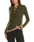 Фото #1 товара Kier + J Tie-Neck Wool & Cashmere-Blend Sweater Women's