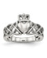 Фото #1 товара Stainless Steel Polished Claddagh Ring