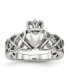 ფოტო #1 პროდუქტის Stainless Steel Polished Claddagh Ring