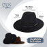 Фото #2 товара besbomig Ladies’ and Men's Winter Fashion Felt Fedora Hat with Wide Brim - Outdoor Hat