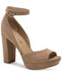 Фото #1 товара Women's Reeta Peep Toe Block Heel Platform Sandals, Created for Macy's