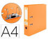 Ring binder Liderpapel AZ68 Orange A4 (1 Unit)