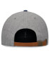 Men's Heather Gray New York Rangers Elements Flat Brim Leather Strapback Hat Heather Gray, Navy - фото #2