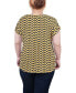 Plus Size Short Extended Sleeve Top