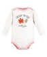 ფოტო #1 პროდუქტის Infant Girl Cotton Long-Sleeve Bodysuits, Fall 3-Pack