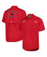 ფოტო #1 პროდუქტის Men's Scarlet Ohio State Buckeyes Bonehead Button-Up Shirt