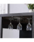 Bar Table Distressed Grey Black