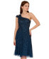 ფოტო #3 პროდუქტის Women's Beaded One-Shoulder Dress