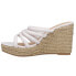 Фото #3 товара Chinese Laundry Eleana Espadrille Wedge Womens White Casual Sandals BERG01ZWE-4