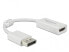 Delock 63936 - 0.1 m - DisplayPort - HDMI - Male - Female - Straight