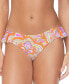 ფოტო #1 პროდუქტის Juniors' Sophia Printed Ruffled Bikini Bottoms