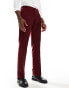 Фото #3 товара Shelby and Sons tailored trouser in cord in deep red co-ord