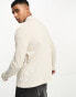 Фото #8 товара Armani Exchange chest logo long sleeve polo shirt in light beige