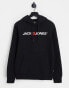 Фото #1 товара Jack & Jones Essentials logo hoodie in black