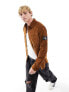 Фото #1 товара Calvin Klein Jeans regular fit corduroy shirt in brown