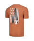 Фото #2 товара Men's Texas Orange Texas Longhorns Baseball Flag Comfort Colors T-Shirt